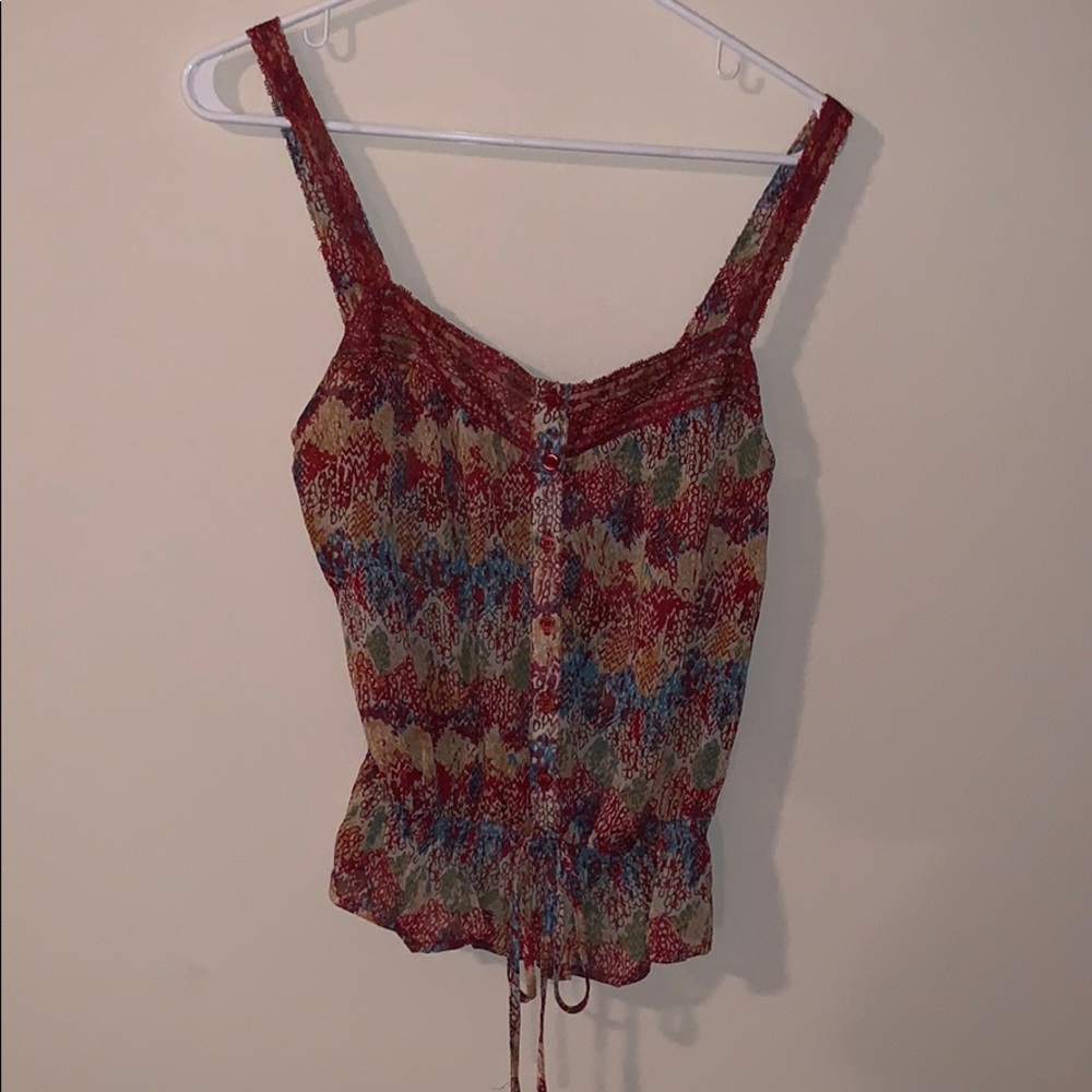 multicolored tank top